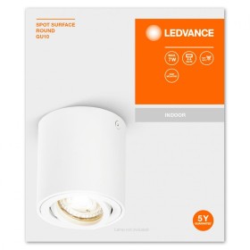 Spot Ledvance Surface Round, 1xGU10, max. 7W, IP20, 8x9.5cm, montaj...
