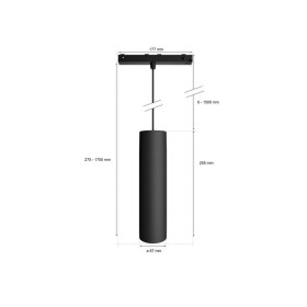 Pendul LED RGB Philips Hue Perifo, Bluetooth, control vocal, 24V, 5...