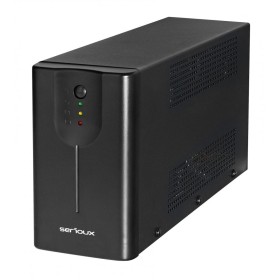 UPS Serioux Line Interactive 800LI, Led, capacitate 800VA/480W, 2 prize Schuko , baterie 12 V / 8.0 Ah × 1, timp mediu de functi
