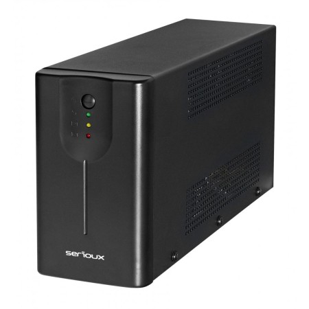 UPS Serioux Line Interactive 1200LI,Led, capacitate 1200VA/720W, 4 prize Schuko , baterie 12 V / 7.0 Ah × 2, timp mediu de funct